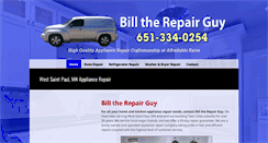 Desktop Screenshot of billtherepairguy.com